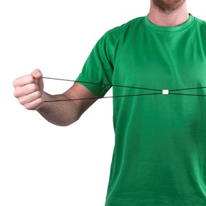 Bande élastique de gymnastique et de relaxation en matériaux résistant