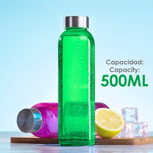 Terkol bidon en verre de 500ml, corps transparent en matériau sans bpa.