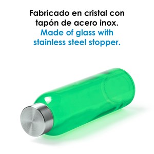 Terkol bidon en verre de 500ml, corps transparent en matériau sans bpa.