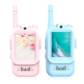 Walkie-talkie pour enfants avec intercom avec vidéo et 4 modes d'affichage.