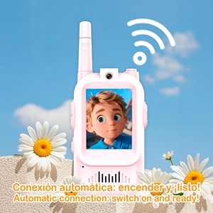Walkie-talkie pour enfants avec intercom avec vidéo et 4 modes d'affichage.