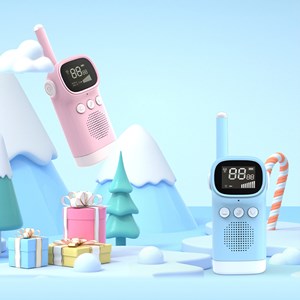 Talkies-walkies pour enfants d20, 1-3 km, écran lcd de 1,5.