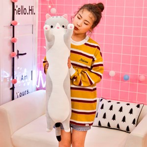 Oreiller extra doux et moelleux design chaton. 90 cm.