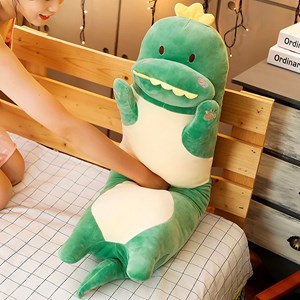 Oreiller ultra doux et moelleux design dinosaure 90cm.