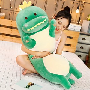 Oreiller ultra doux et moelleux design dinosaure 90cm.