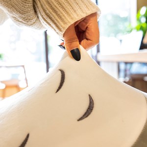 Coussin extra-doux design chaton gros. 70cm.