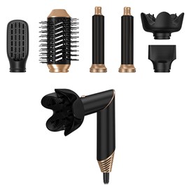 Sèche-cheveux pliable 5 en 1 avec technologie ionique, 1000 w.