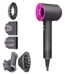 Sèche-cheveux ionique avec 5 têtes, 4 niveaux de température et 3 niveaux.ç