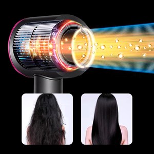 Sèche-cheveux ionique avec 5 têtes, 4 niveaux de température et 3 niveaux.ç