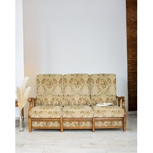 Canapé en bois et tissu n°104