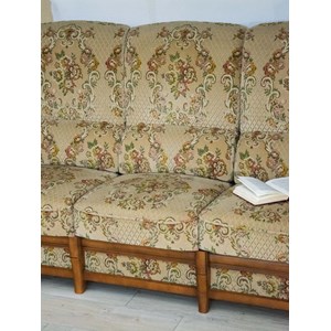 Canapé en bois et tissu n°104