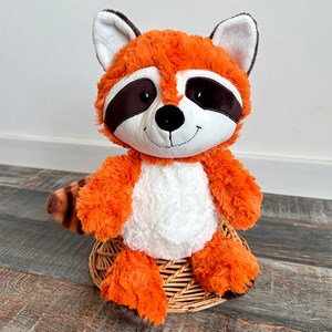 Peluche super doux et moelleux. Design de raton laveur. 53cm.
