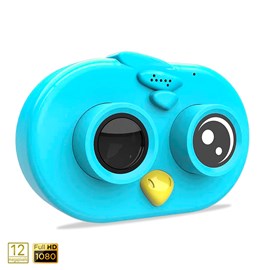 Appareil photo et vidéo pour enfants design oiseau. Full hd1080 et 12 mégapixels