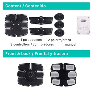 Électrostimulateur musculaire pour abdominaux, jambe, bras. Appareil de massage.