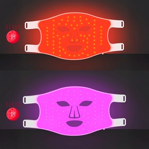 Masque facial de traitement de lumière led avec 4 modes et infrarouges.