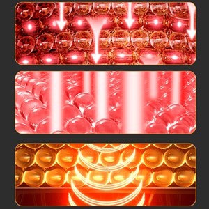 Masque facial de traitement de lumière led avec 4 modes et infrarouges.