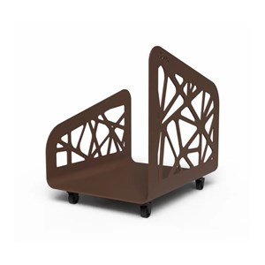 Range-bûches d'intérieur - 50cm - design mars sablé