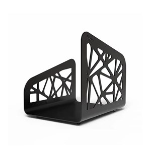 Range-bûches d'intérieur - 50cm - design noir