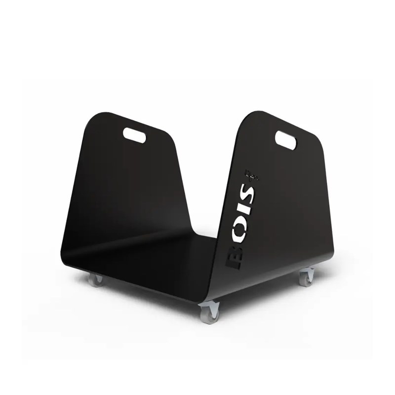 Range-bûches d'intérieur - 50cm - bois noir