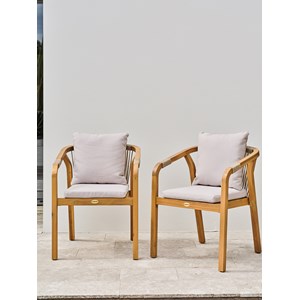 Lot composé de 2 fauteuils de jardin serena-ft