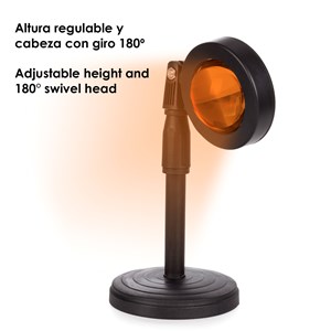 Lampe de coucher de soleil : lampe led effet coucher de soleil.