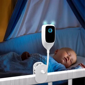 Caméra wifi babyphone 2k &nbsp; full hd 1080p. Pince de fixation. Slot pour sd.