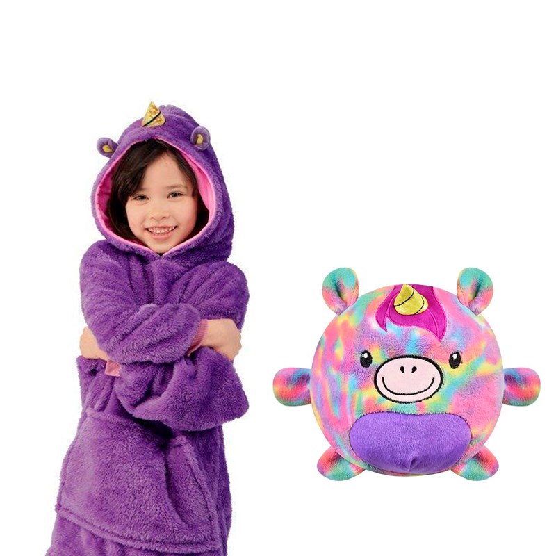 Peluche convertible en sweat-shirt en peluche ultra doux, 60x47cm.