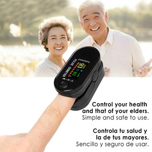 Pulsomètre numérique avec moniteur cardiaque sans fil et oxymètre.