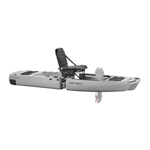 Kayak de pêche modulable une place- gris