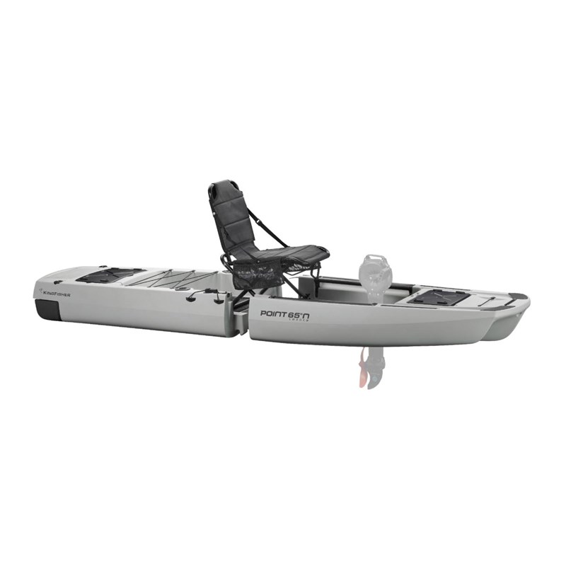 Kayak de pêche modulable une place- gris