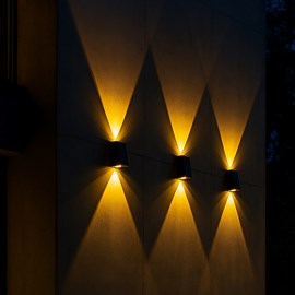 Lot de 2 appliques murales solaires noir brio