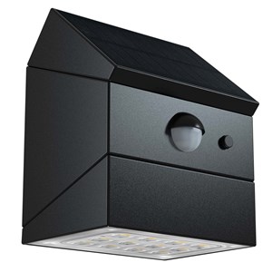 Lot de 2 appliques solaires sensor noir lumicube