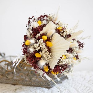 Bouquet de fleurs séchées palmes