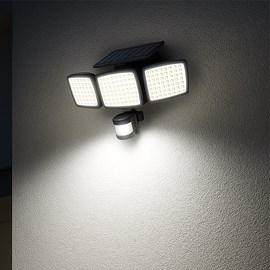 Lot de 2 projecteurs solaires sensor noir sparky