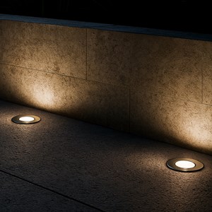 Lot de 3 spots solaires encastrables gris solpool