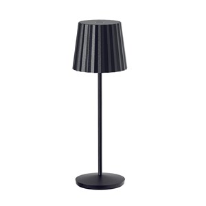 6 lampes avec plateau de chargement noir abby