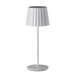 6 lampes avec plateau de chargement blanc abby