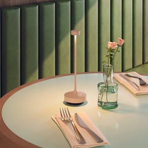 6 lampes avec plateau de chargement beige ruby