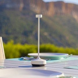 6 lampes avec plateau de chargement blanc ruby