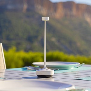 6 lampes avec plateau de chargement blanc ruby