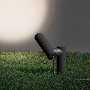 Borne solaire aluminium noir axent