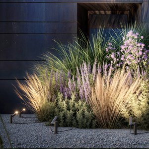 Borne solaire aluminium noir axent