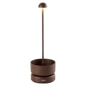 Lampe de table sans fil marron basket