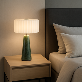 Lampe de table sans fil vert blok