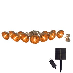 Guirlande solaire hybride beige cottage