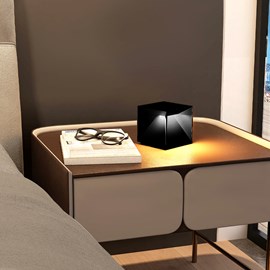Lampe de chevet sans fil noir cubox mini
