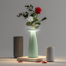 Lampe de table sans fil vert flora mini