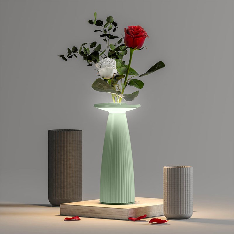 Lampe de table sans fil vert flora mini