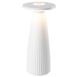 Lampe de table sans fil blanc flora mini