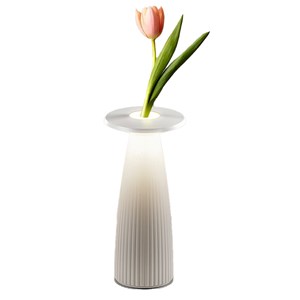 Lampe de table sans fil blanc flora mini